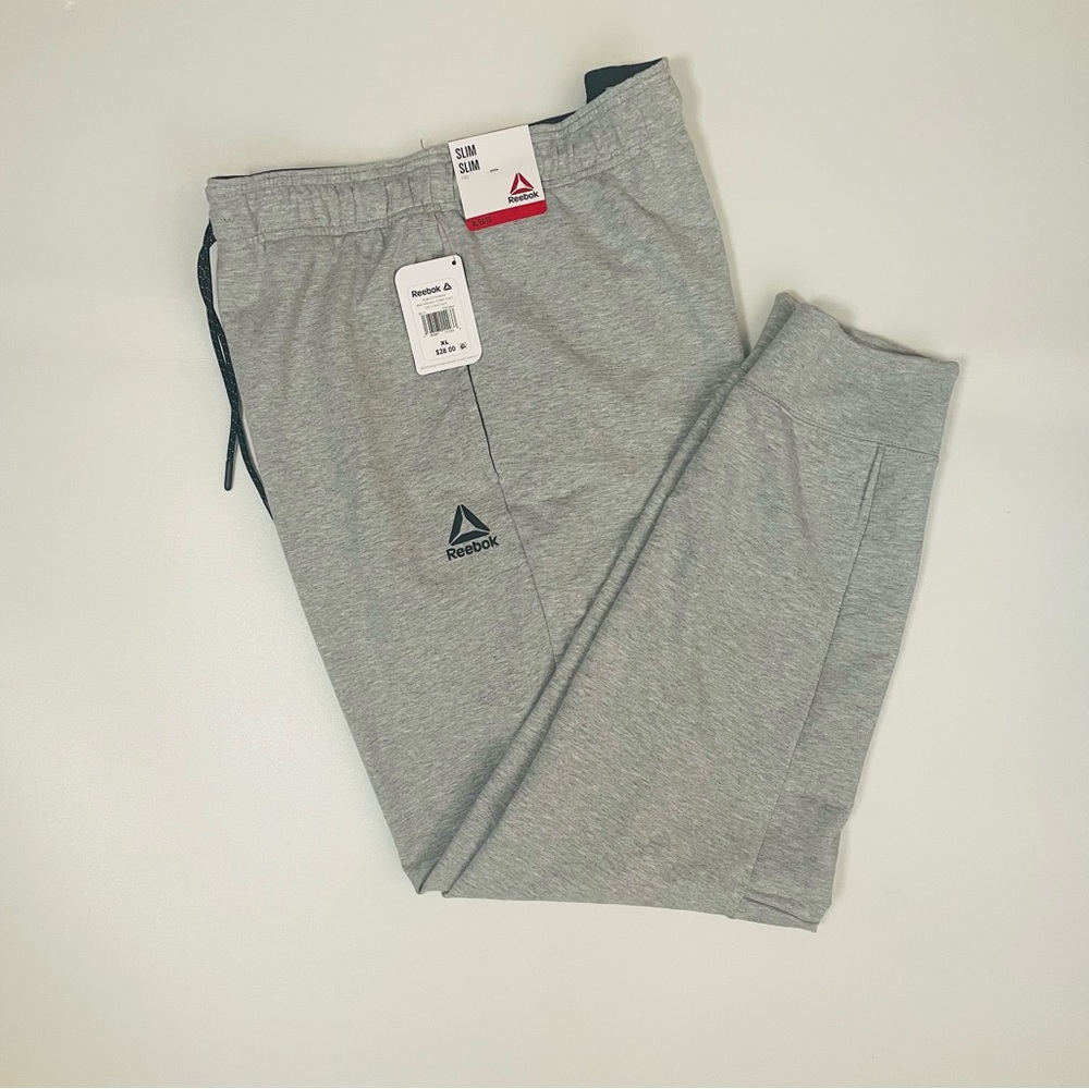 Sweatpants - Reebok Pace Runner Terry Pants XL Gray